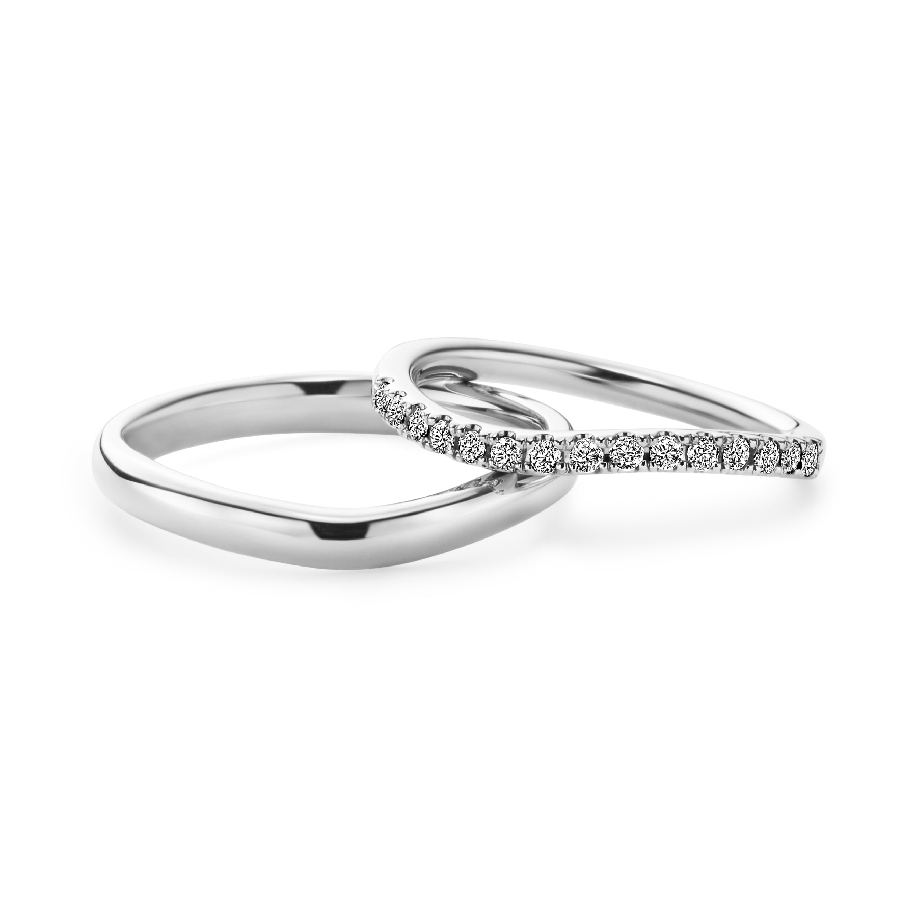 トレセンテ　ハーフエタニティリング 指輪の付け心地が違和感なくとても良かったです。ハーフ