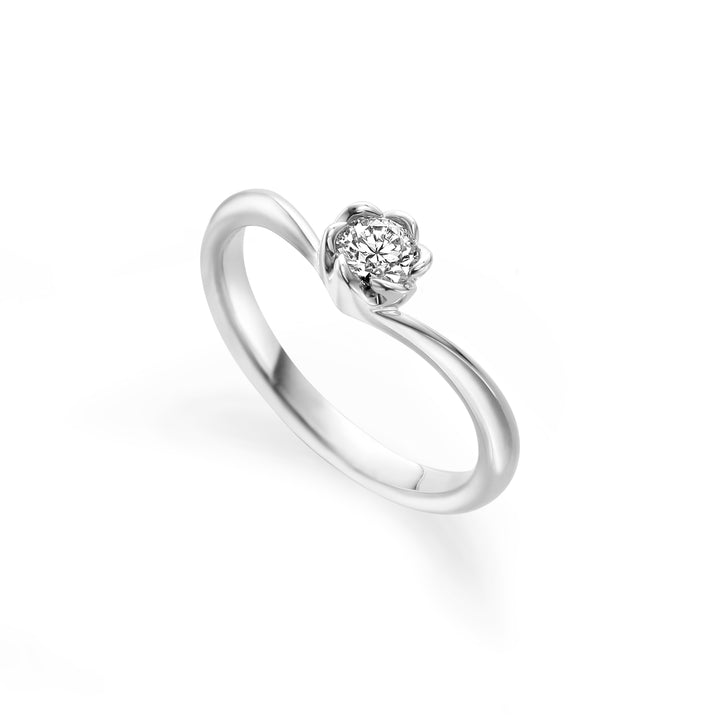 ダイヤモンドリング（フローラ ローサV）0.268ct – トレセンテ