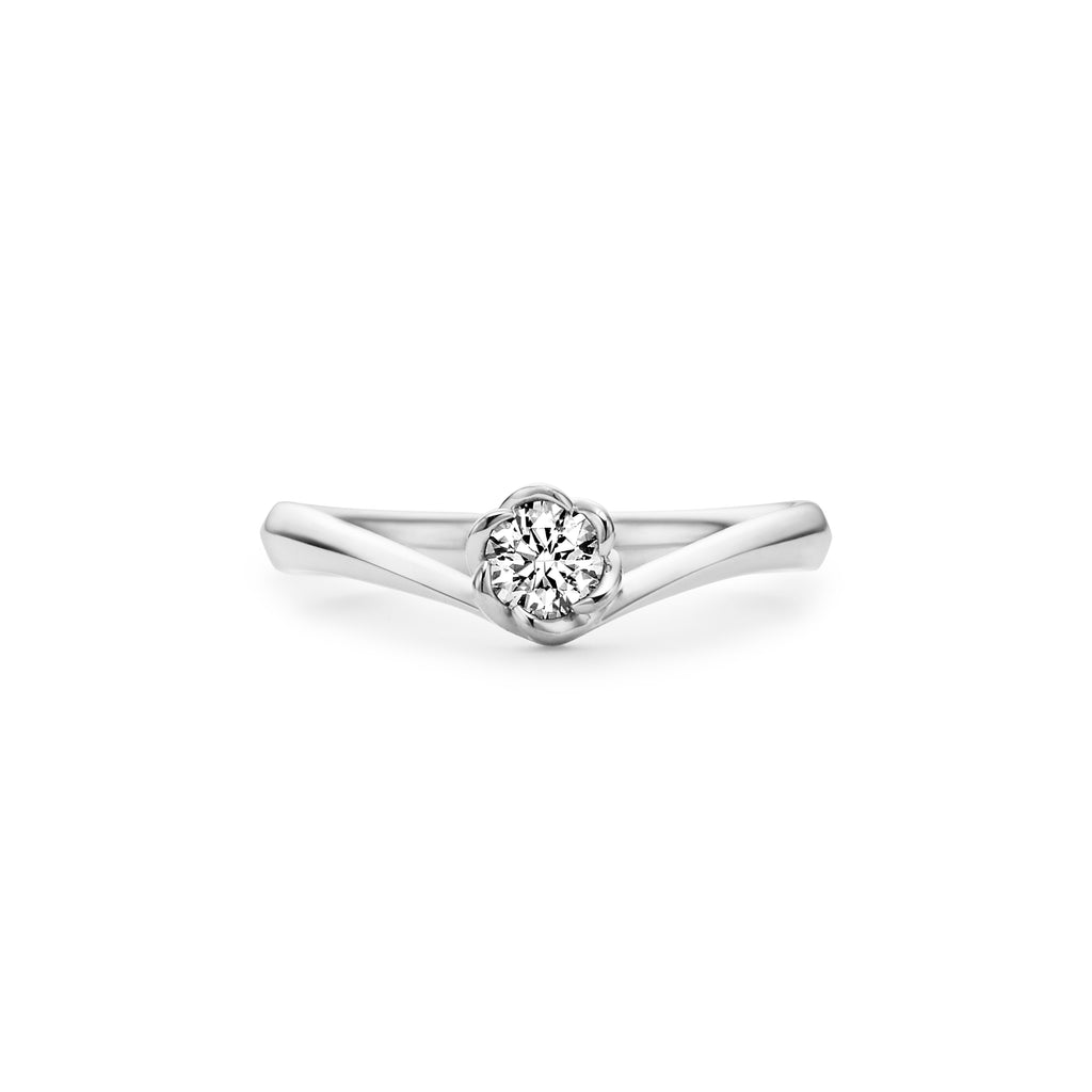 ダイヤモンドリング（フローラ ローサV）0.268ct – トレセンテ
