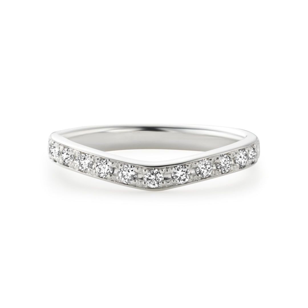 トレセンテ　ハーフエタニティリング フルエタニティリング・ハーフエタニティリングでピンクゴールド