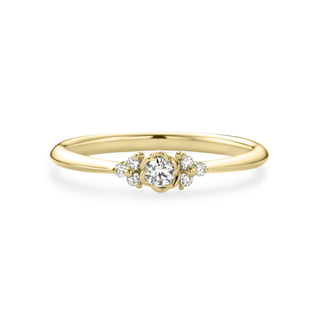 トレセンテ　ファーストフローラ　k18 ファーストフローラ（ブーケ）リング K18ホワイトゴールド