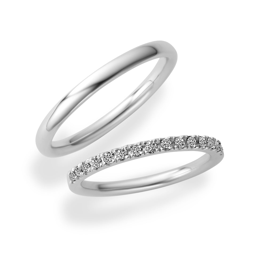 TRECENTI ダイヤモンドリング　プラチナ　ハーフエタニティリング ハーフエタニティ01 – トレセンテ オフィシャルオンラインストア